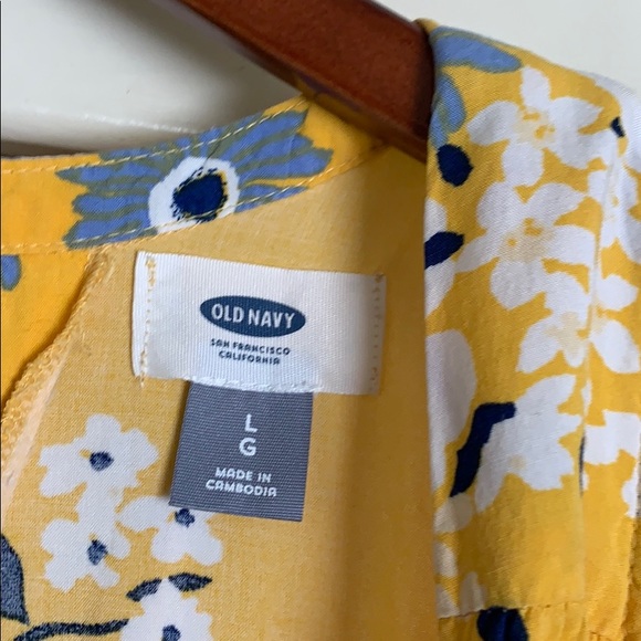 Women’s Yellow Sun Dress | Old Navy | Large - Picture 2 of 4